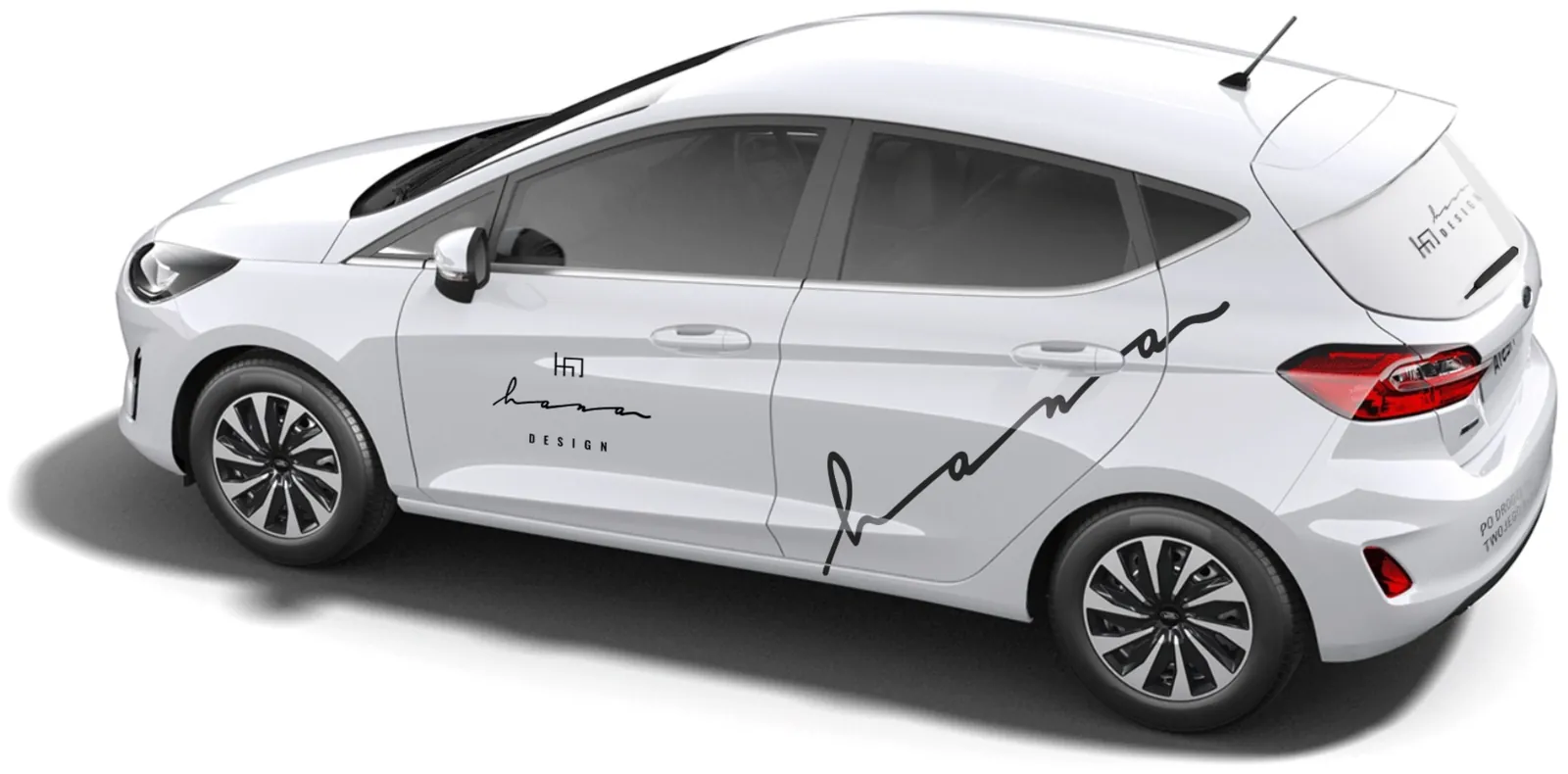 Ford Fiesta Hana Design widziany z góry.