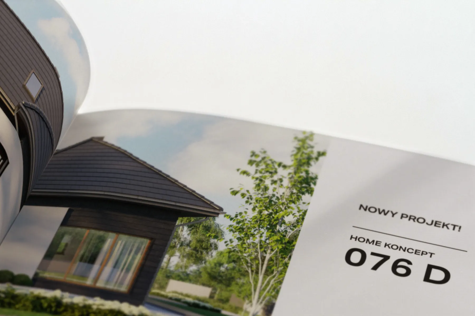 Otwarty katalog HomeKoncept z zapowiedzią nowego projektu domu 076 D.