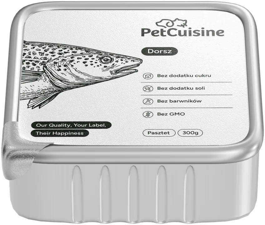 Alucap PetCuisine, smak dorsz