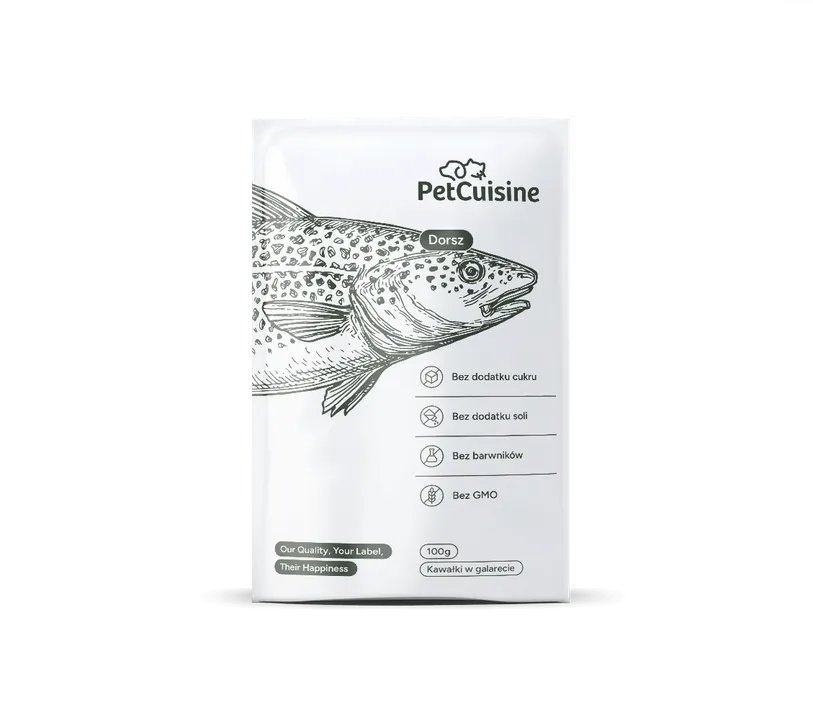 Pouch PetCuisine, smak dorsz