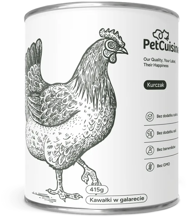 Puszka PetCuisine, smak kurczak