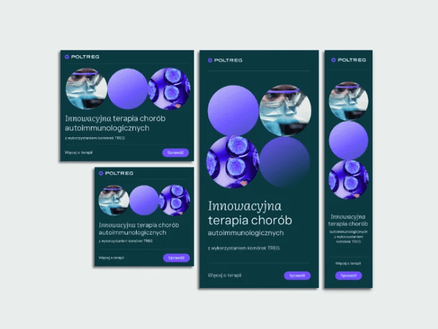 Banery PolTREG o terapii chorób autoimmunologicznych w trzech formatach